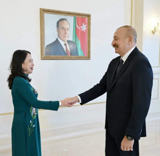 Prezident İlham Əliyev Vyetnamın vitse-prezidenti ilə görüşüb - Foto