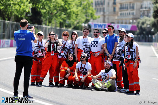 "Formula 1" pilotları Bakıda - FOTO