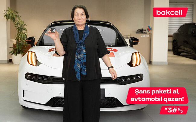 Bakcell-in lotereyasında növbəti lüks avtomobil uduldu!