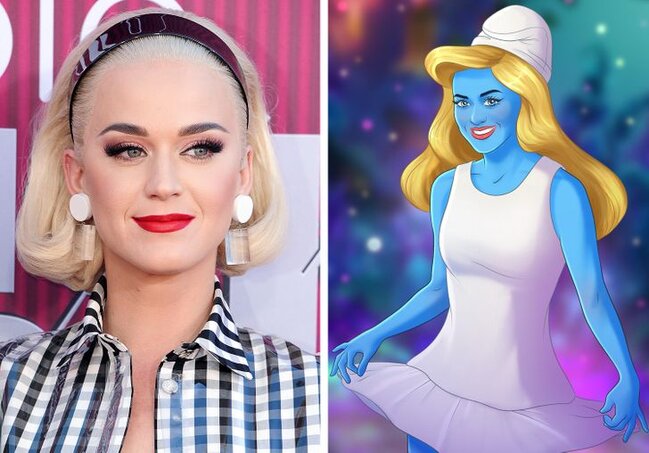 Cizgi filmi personajları Hollivud ulduzlarının simasında - FOTOLAR