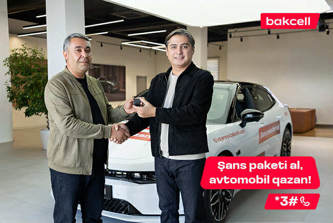 Cəmi 1 AZN-lik "Şans" paketi ilə avtomobil qazandı!