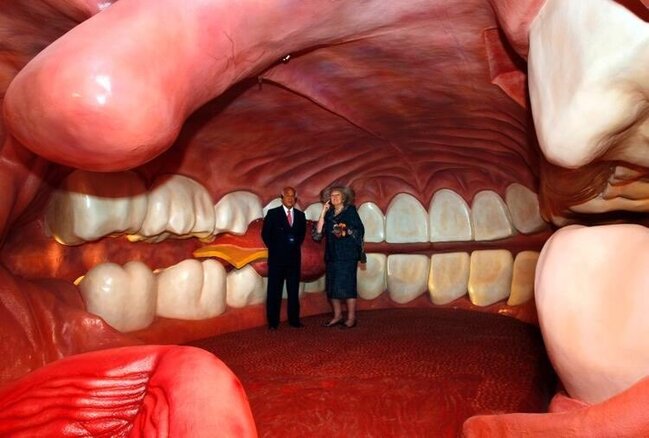 Burada insan ağzının içində gəzirlər - Qəribə məkan