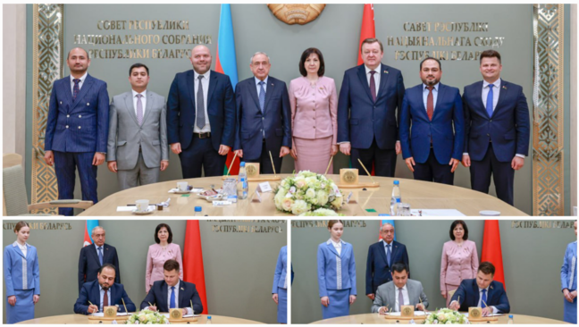 Belarus Parlamentinin sədri "Azərbaycan-Belarus Gənclər Forumu"nun iştirakçılarını qəbul etdi - FOTOLAR