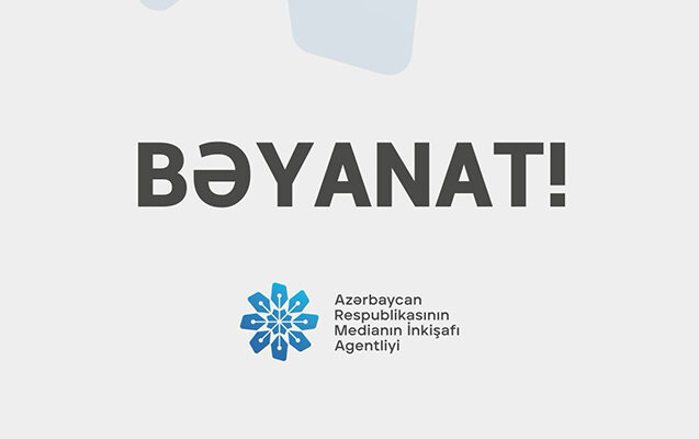 MEDİA bəyanat yaydı