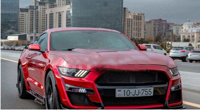 Mərkəzdə 10 JJ 755 nömərli "Ford Mustang"la "avtoşluq" edən iş adamı həbs olundu