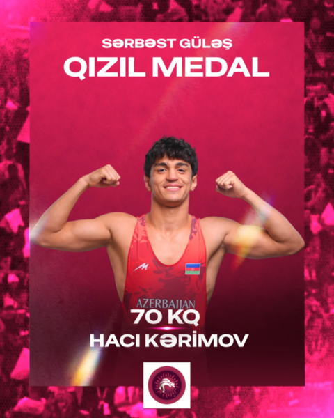 Azərbaycan güləşçisi Hacı Kərimov Avropa çempionu olub