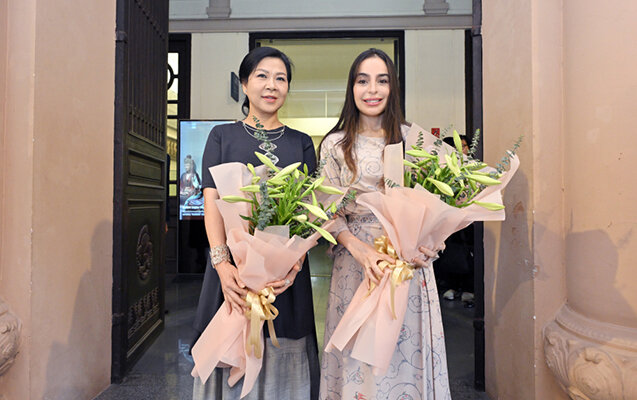 Leyla Əliyeva Vyetnamda muzeydə - Fotolar