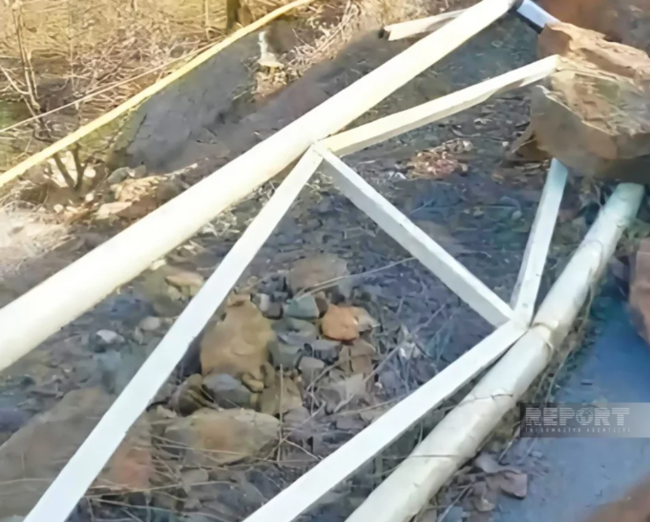 Ordubadda qaya UÇDU, yolda hərəkət çətinləşdi: 32 ev qazsız qaldı - FOTO