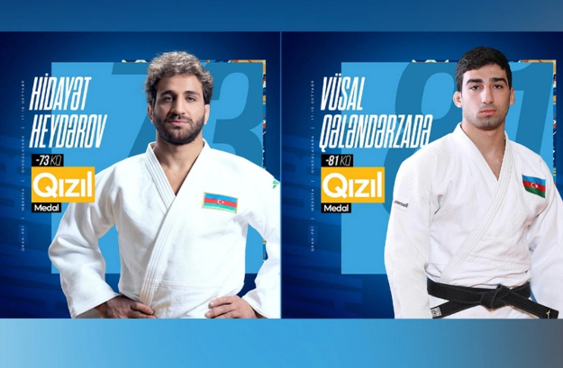 Hidayət Heydərov və Vüsal Qələndərzadə Qvadalaxarada qızıl medal qazanıblar