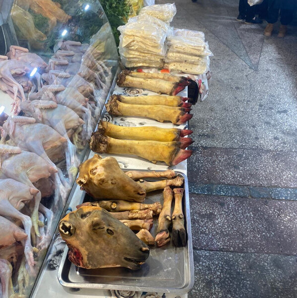 Xırdalan bazarında antisanitar vəziyyət - Video