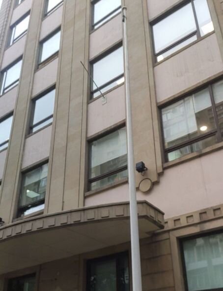 LGBT bayrağı "Landmark Hotel Baku"nun qarşısından götürüldü - FOTO/VİDEO