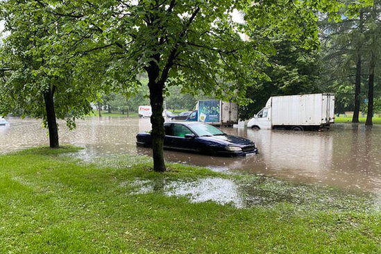 Moskvada küçələrdən çay keçdi – VİDEO