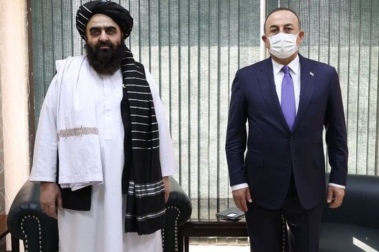 Mövlud Çavuşoğlu Əmirxan Muttaki ilə görüşüb - FOTO