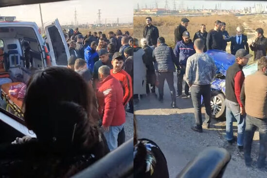 Zabrat körpüsündə ağır qəza: Xəsarət alanlar var - VİDEO