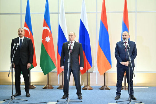 Vladimir Putin, İlham Əliyev və Nikol Paşinyan bəyanat imzalayıblar - YENİLƏNİB + FOTO
