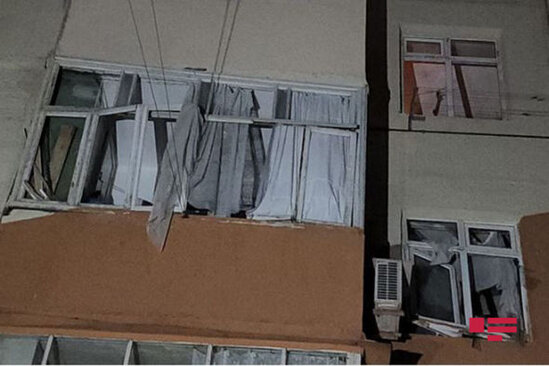 Bakıda mənzildə partlayış zamanı qadın xəsarət alıb – FOTO/VİDEO