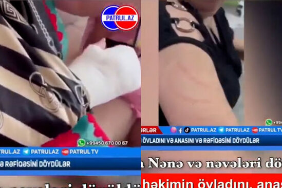 Bulvarda beş qadın nəvə, nənə və rəfiqəsini döydü: DİN HƏRƏKƏTƏ KEÇDİ - VİDEO