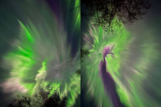 Rusiya səmasında "Qütb parıltısı" göründü - FOTO/VİDEO