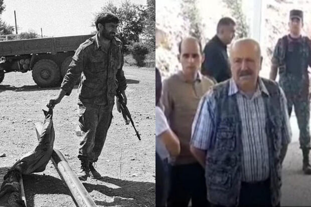 Vaqif Xaçaturyanın Birinci Qarabağ Müharibəsində qeydə alınan görüntüsü yayılıb - FOTO