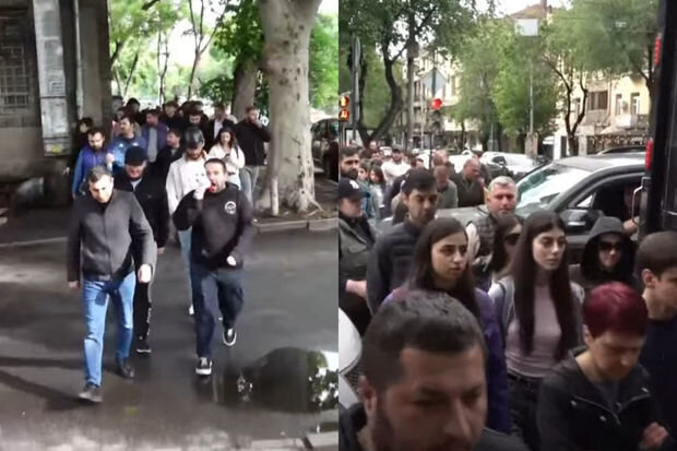 Ermənistanda vətəndaş itaətsizliyi aksiyası yenidən alovlandı: Saxlanılanlar var - YEBİLƏNİB + VİDEO
