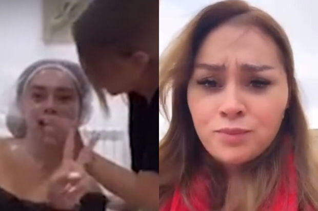 Üzünə körpə uşağın hüceyrələrini vurduran Xatirə: "Qurtarın bu işverənliyinizi" - VİDEO