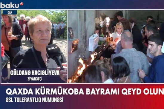Qaxda qeyd edilən Kürmükoba bayramı: Qurbanlar kəsilir, şamlar yandırılır - VİDEO