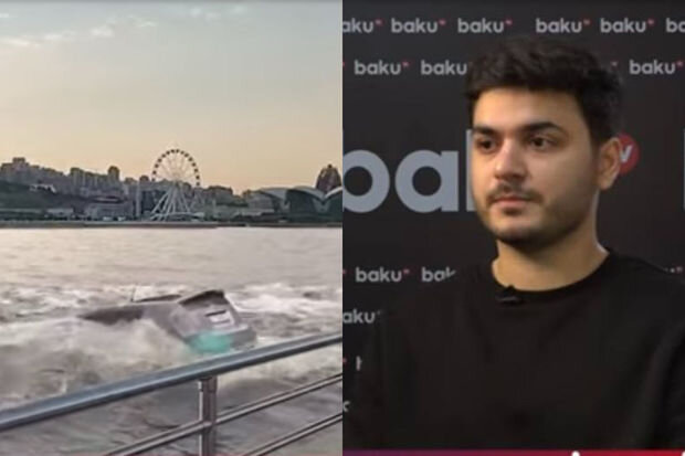 Bakıda "Prius"u dənizə "aşıran" sirləri açdı - VİDEO