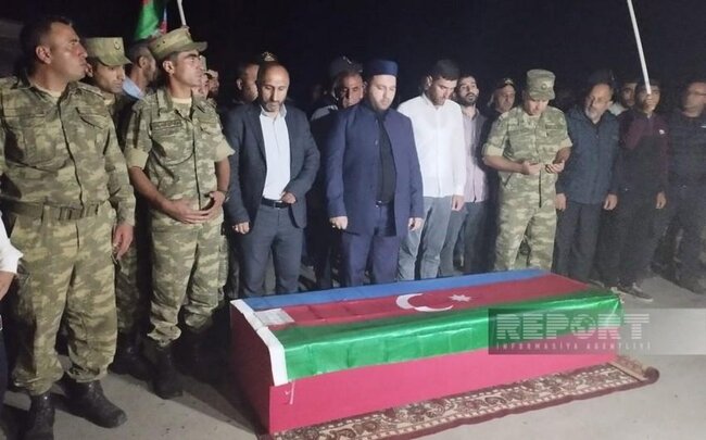 14 gün sonra nəşi tapılan şəhidimiz dəfn edildi - Fotolar