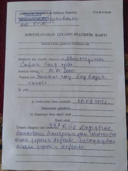 23 yaşlı gəncin yardımınıza ehtiyacı var - FOTO