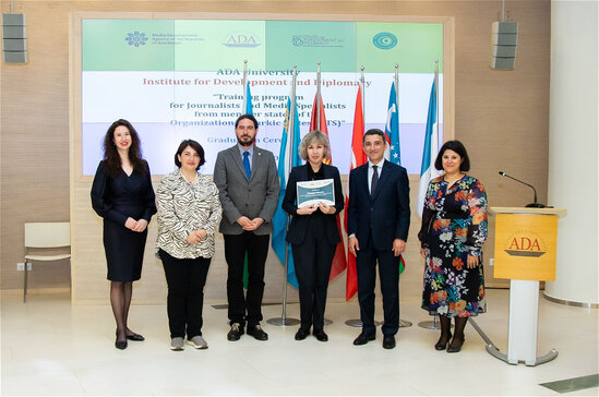 Türk Dövlətləri Təşkilatına üzv dövlətlərin jurnalistləri və media mütəxəssisləri üçün keçirilən silsilə təlimlərin bağlanış mərasimi baş tutub