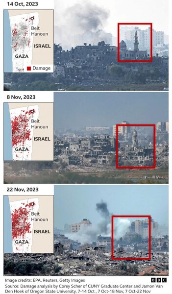 Qəzza nə qədər ziyan görüb? - Zərərin xəritəsi