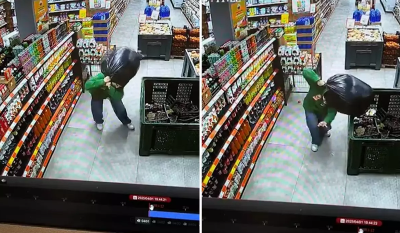 Marketdə çalışan gəncin ağır iş şəraiti reaksiyalara səbəb olub - VİDEO