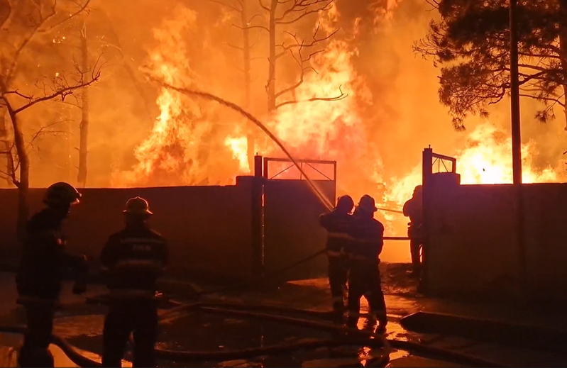 Yasamalda dəhşətli yanğından GÖRÜNTÜLƏR - VİDEO