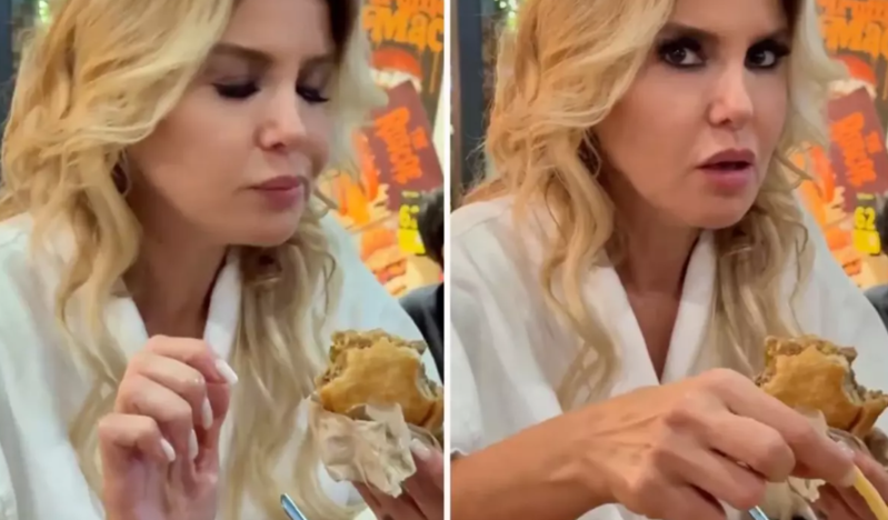 Gülben Ergenin restoranda təbii və səmimi anlar diqqət çəkib - VIDEO