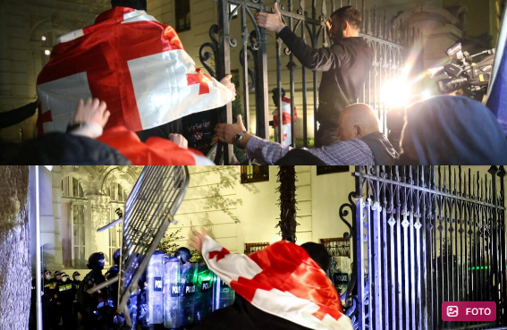 Gürcüstanda prezident sarayına basqında şübhəli bilinən beş nəfər həbs olundu