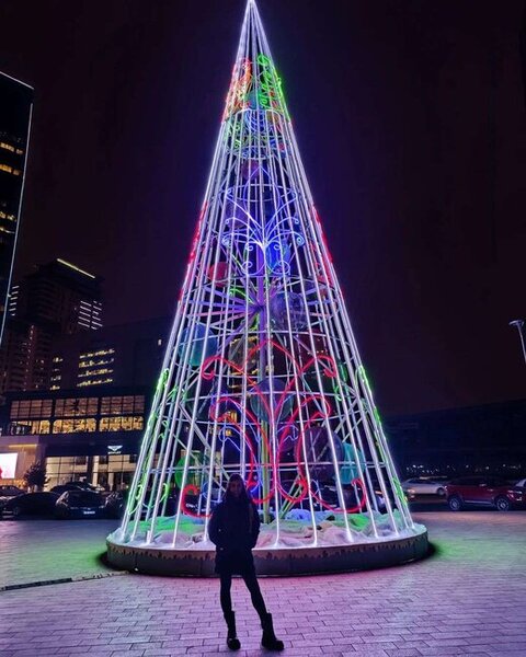 Leyla Əliyeva skuterlə bulvarı gəzdi