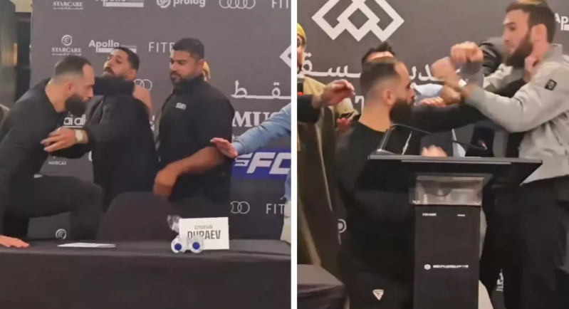 Videonu izləməlisiniz! Qarşısında Həmzat Çimayevi görən döyüşçü qorxudan görün nə hala düşdü - VİDEO
