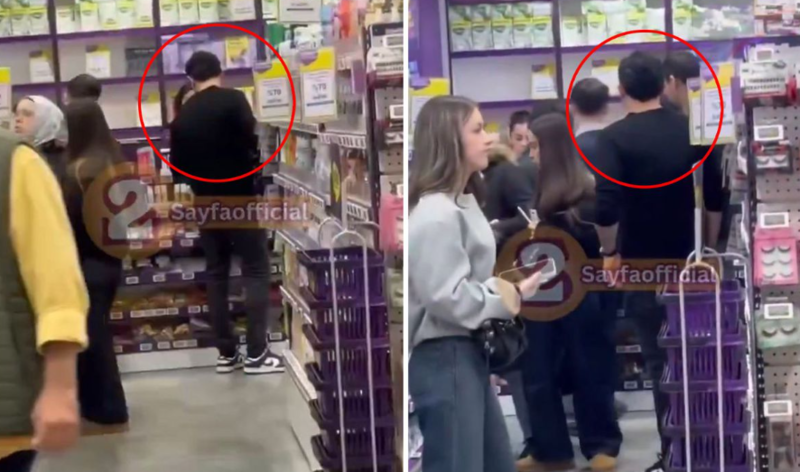 Alış-veriş mərkəzindəki məşhuru görənlər gözlərinə inanmadı - VİDEO