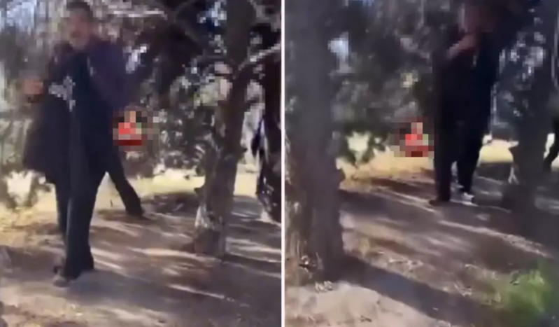 Yaşlı kişilərin parkda ürək bulandıran görüntüləri! Kameranı görəndə qaçdılar - VİDEO