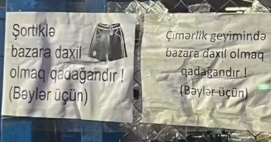 "Meyvəli bazarı"nın direktoru şort qadağasından DANIŞDI: "Hamının anası-bacısı var" - FOTO