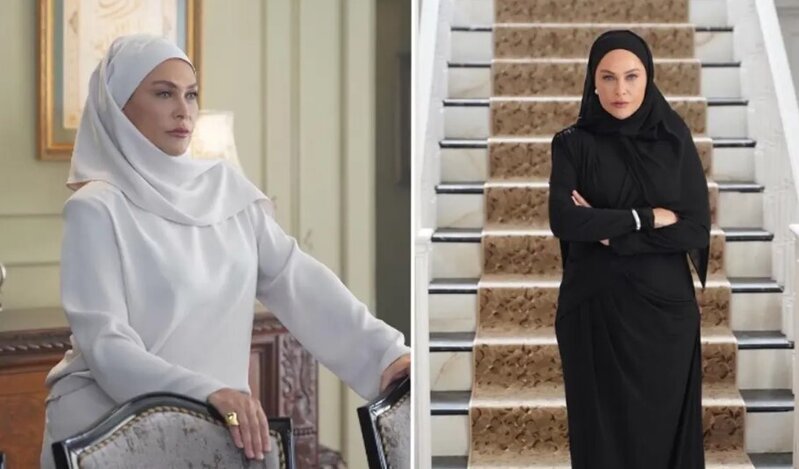 Məşhur aktrisa yeni rolu üçün hicaba büründü