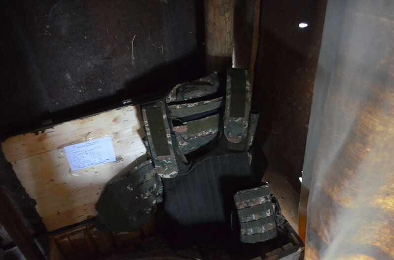 Xocavənd rayonunun Qarakənd yaşayış məntəqəsi yaxınlığında tərk edilmiş döyüş mövqeyi - FOTO/VİDEO