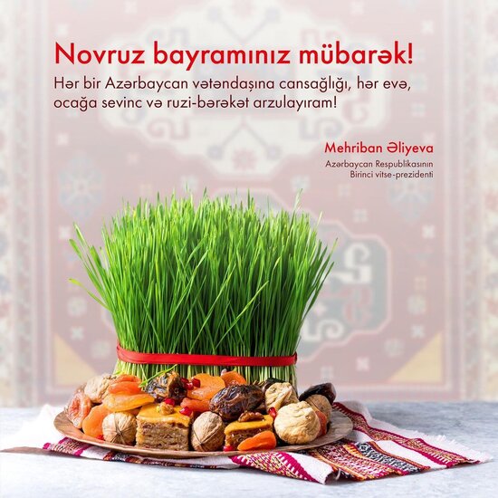 Mehriban Əliyeva Azərbaycan xalqını təbrik etdi