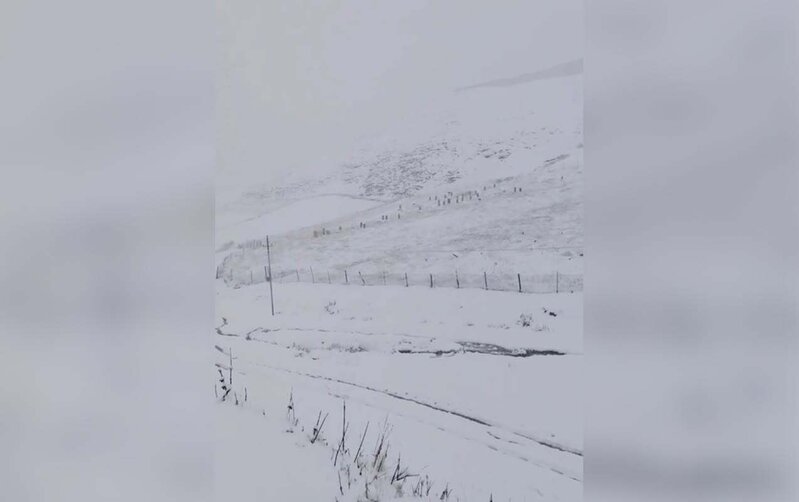Xınalıqda ilk qar - Video