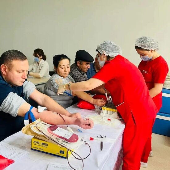"Qan ver, can ver" adlı qanvermə aksiyası keçirilib - FOTO