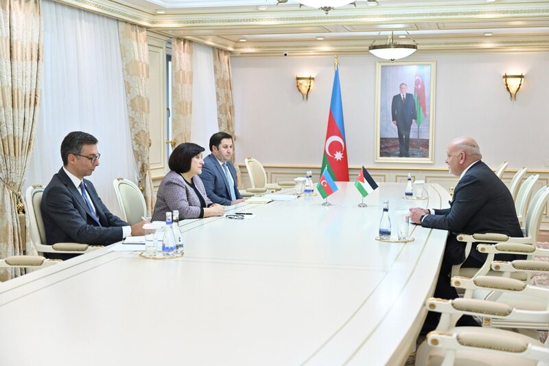 Milli Məclisin sədri beş ölkənin səfiri ilə görüşüb