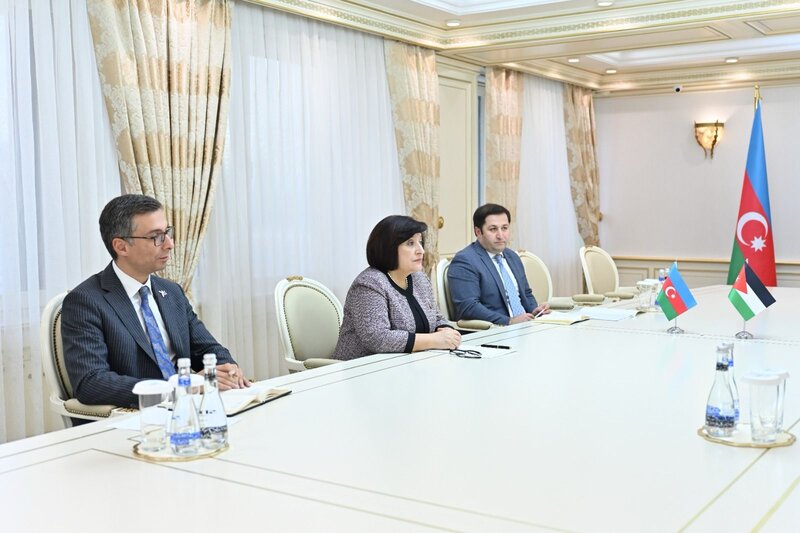 Milli Məclisin sədri beş ölkənin səfiri ilə görüşüb