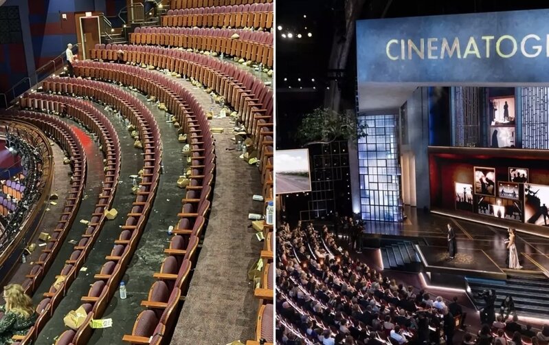 Oskar" mərasimindən sonra zalın görüntüləri gündəm oldu - FOTO