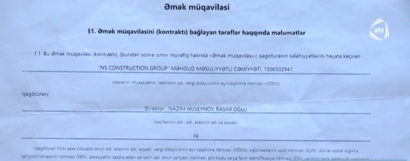 Film kimi HADİSƏ: Xəbəri olmadan işə götürüldü, maaşda yazılıb - VİDEO