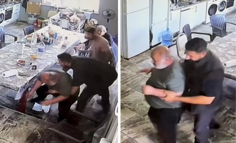 İş görüşməsində ölümün pəncəsindən döndü - VİDEO